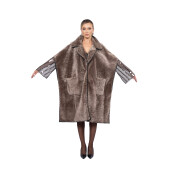 Haina gen pelerina shearling persan, culoare speciala, 100cm
