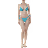 Bikini  baie brazilian reglabil cu snururi Emerald