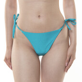 Bikini  baie brazilian reglabil cu snururi Emerald