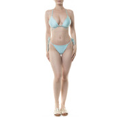 Bikini brazilian, cu snururi, Aqua