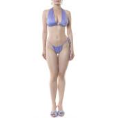 Costum baie 2 piese,sutien  triunghi ascutit si bikini snur reglabil talie, Lilla