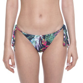 Costum baie 2 piese Jungle Vibe, sutien triunghi si slip brazilian talie joasa cu snur reglabil