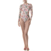 Costum baie intreg maneca lunga si funda spate,Tropical Breeze