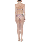 Costum baie 2 piese Tropical Breeze, sutien bandana inchidere metalica si slip brazilian semitalie