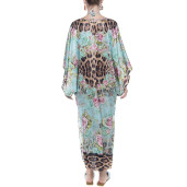 Kimono matase 100%, imprimeu Dreamy Garden