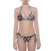 Costum baie 2 piese Wild Mood, sutien triunghi reglabil, slip brazilian talie joasa cu snur