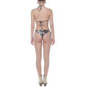 Costum baie 2 piese Wild Mood, sutien triunghi reglabil, slip brazilian talie joasa cu snur