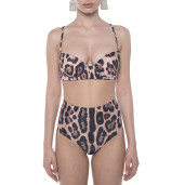 Costum baie 2 piese Feline Moves, sutien bralette si,slip brazilian talie inalta