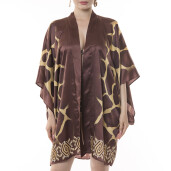 Kimono scurt matase naturala 100%, Safari Vibe