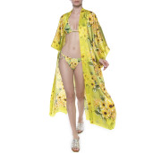 Light kimono, veil, Sun Flower Bloom print